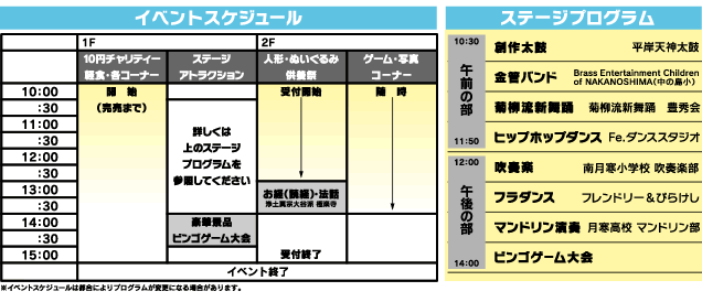 イベントスケジュール